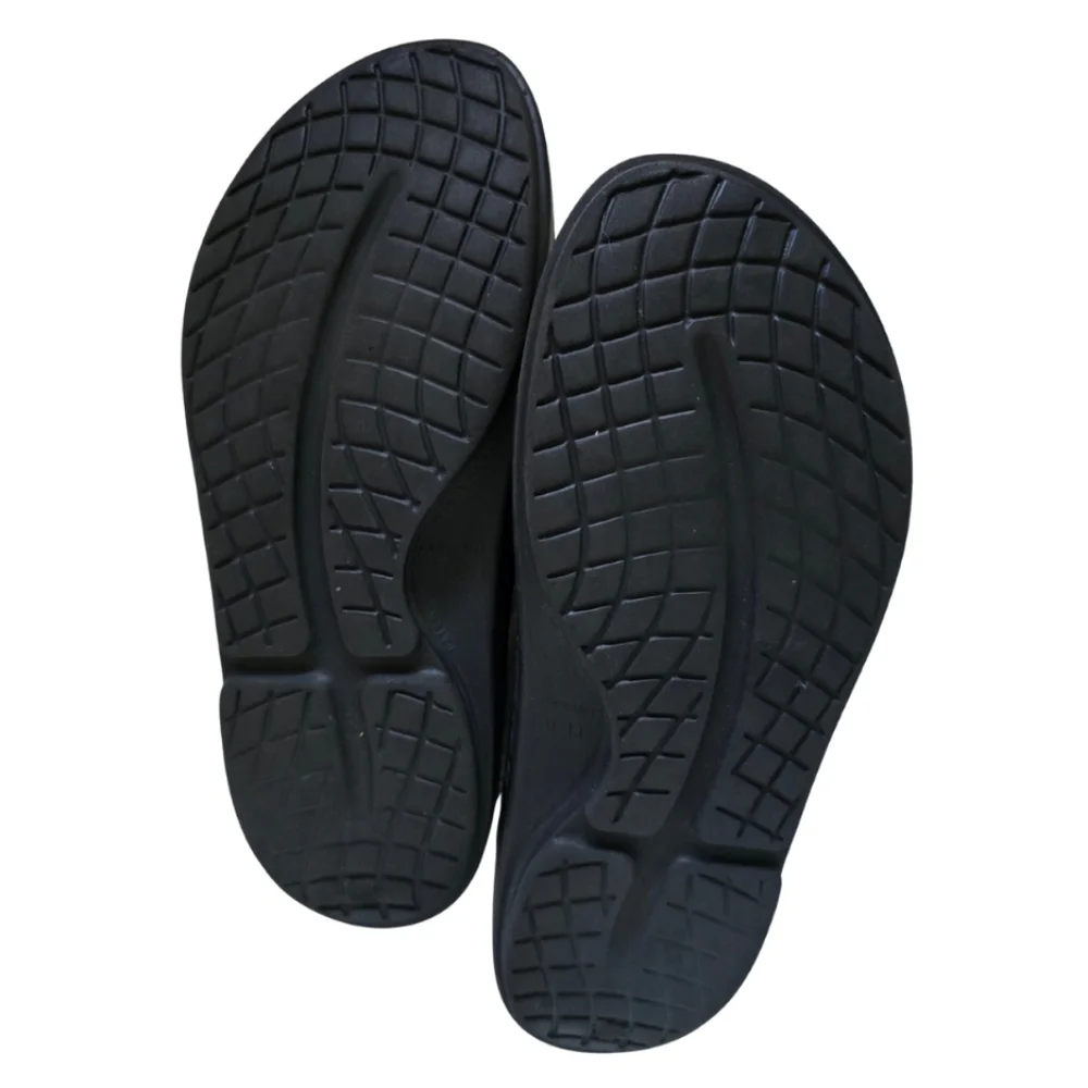 OOFOS OOahh Mens Slide Recovery Sandal Shoes M10/W12 EU 43 Black